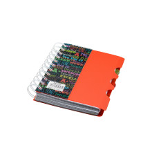 Carnet А6 plastic cu spirala 200foi, cu 3 separatoare A6-821 (120)