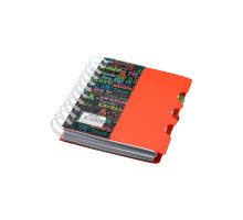 Carnet А6 plastic cu spirala 200foi, cu 3 separatoare A6-821 (120)