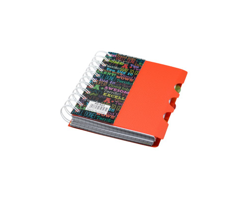 Carnet А6 plastic cu spirala 200foi, cu 3 separatoare A6-821 (120)