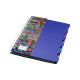 Carnet А5 plastic cu spirala 100foi, cu 5 separatoare A5-821 (140)