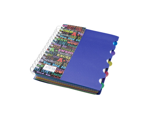 Carnet А5 plastic cu spirala 200foi, cu 5 separatoare A5-821 (72)
