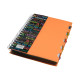 Carnet B5 plastic cu spirala 200foi, cu 5 separatoare B5-821 (48