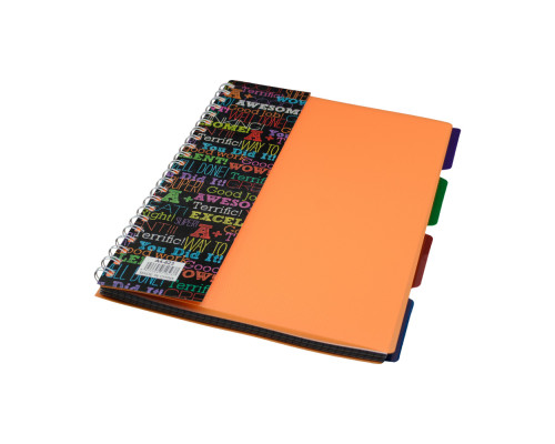 Carnet А4 plastic cu spirala 100foi, cu 4 separatoare A4-821 (72)