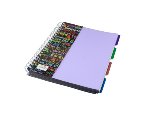 Carnet А4 plastic cu spirala 200foi, cu 4 separatoare A4-821 (36)