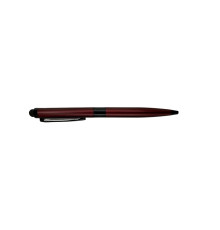 21084 Ручка шариковая, поворотная, красный металл. корпус, 0,7мм синяя, YH-215 (10/500)
