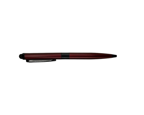 21084 Ручка шариковая, поворотная, красный металл. корпус, 0,7мм синяя, YH-215 (10/500)