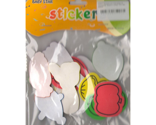 Autocolante pentru creatie, din foamiran "Fructe si legume"