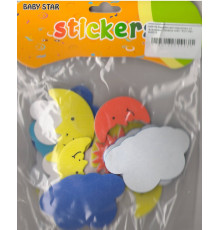 Autocolante pentru creatie, din foamiran cu gliter "Cerul Instelat"