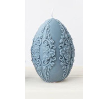 Ароматическая свеча, Яйцо пасхальное с цветами 10.5x8см (различные цвета и запахи) SA86