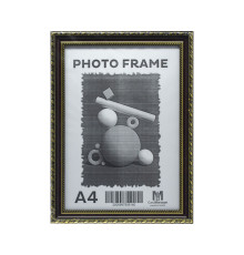 02367 Rama foto A4 st. cu suport negru cu ornament auriu, 24mm F2409-1 CM*6140