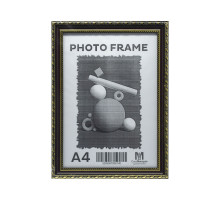 02367 Rama foto A4 st. cu suport negru cu ornament auriu, 24mm F2409-1 CM*6140