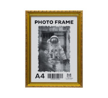 Фоторамка A4 ст. золотая с узором 24мм F2409-3 CM*6188