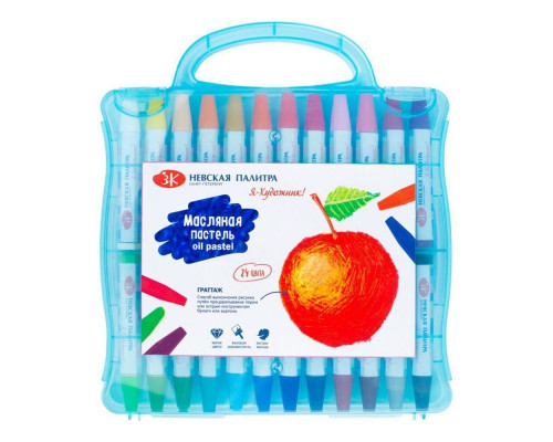 Пастель маслянная, пластик, 24цв., "Я-художник" 216421478