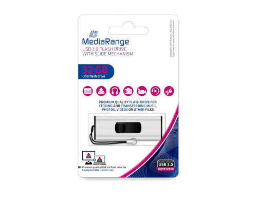 Флэшка 32Gb, USB3.0, MediaRange MR916 (25) Флэшка 32Gb, USB3.0, MediaRange MR916 (25)
