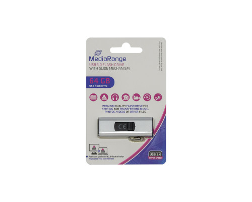 Флэшка 64Gb, USB3.0, MediaRange MR917 (25) Флэшка 64Gb, USB3.0, MediaRange MR917 (25)