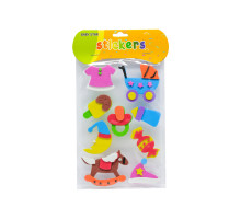 Autocolante pentru creatie, din foamiran cu ochisori "Jucarii"