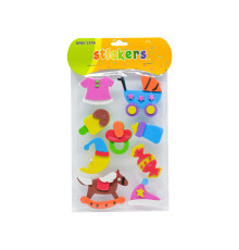 Наклейка для творчества, из фоамирана с глазками "Игрушки"