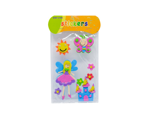 Наклейка для творчества, из фоамирана с глазками "Фея"