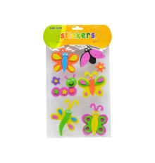 Autocolante pentru creatie, din foamiran cu ochisori "Vara" asorti