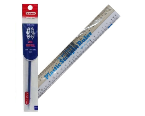 Rezerva gel scrie-sterge 0,38mm albastru 347-06N NORMA 20/240) Rezerva gel scrie-sterge 0,38mm albastru 347-06N NORMA 20/240)
