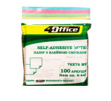 Hirtie notite cu lipici 76*76mm 4 culori 100 foi, 4Office 4-423-21 (12/288)