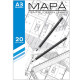 Папка A3 для черчения, 20 л., 180г/м2 CM13 (25)