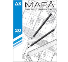 Мapa A3 de desen liniar, 20 foi, 180g/m2 CM13 (25)