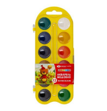 Acuarela 12 cul., pe baza de miere, plastic galben, Цветик 27421536 (39)