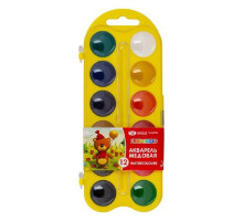 Acuarela 12 cul., pe baza de miere, plastic galben, Цветик 27421536 (39)
