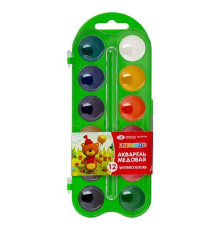 Acuarela 12 cul., pe baza de miere, plastic verde, Цветик 27421537 (39)