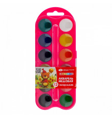 Acuarela 12 cul., pe baza de miere, plastic roz, Цветик 27421675 (39)