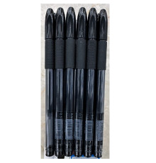 Ручкa гелевая 0,5мм, черная, 1517 S2-10 (12/144/1728)