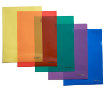 Папка уголок A4, цвета в ассортименте, 4-202, 4OFFICE (10/500)