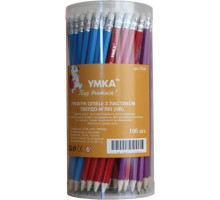 Creion simplu HB cu elastic ГК45, Умка (100/400)