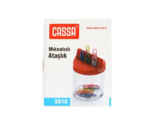 Скрепочница магнитная, без скрепок, CASSA 8810 (72)