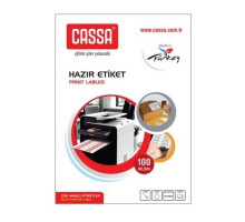 Самоклеящиеся белые этикетки A4, 1/4 (105x148.5мм) 100лист. -1204 (20)