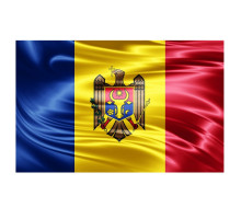 Drapel ceremonial Republica Moldova 100x200cm, 160g/m2, satin