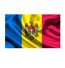 Drapel ceremonial Republica Moldova 75x150cm, 160g/m2, satin