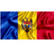 Drapel ceremonial Republica Moldova 150x300cm, 160g/m2, satin
