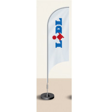 094515 Пляжный флаг. Полиэстер - 110 г 75х250 см, и стойка 300 см.