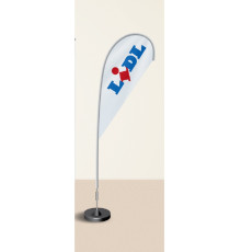 094516 Steag de plajă"Drop". Din poliester - 110g 75x250 cm și Suport de 300cm