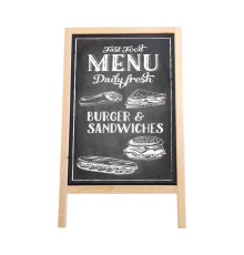 Tabla dubla „Meniu” 45х100cm rama din lemn
