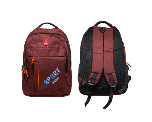 Рюкзак школьный "SPORT RUNNING" 45*30*17cm, бордовый (100)
