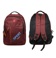 Rucsac școlar "SPORT RUNNING"45*30*17cm, bordo (100)