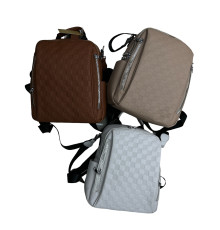 Rucsac tineret, ecopiele, alb, H6268, S6-1 (50)