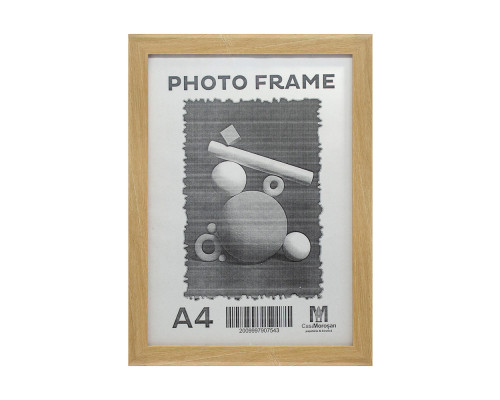 Фоторамка A4 светлое дерево, 20мм F2015-01 CM*7543