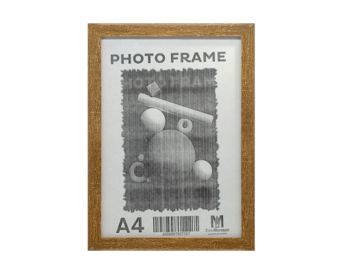 Фоторамка A4 c ножкой-подставкой дерево, 20мм F2015-05 CM*7567