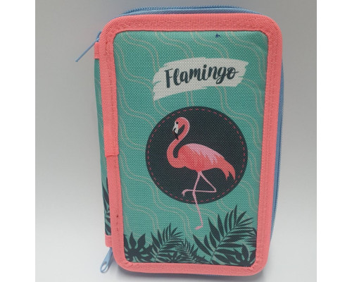 Penar cu 2 sectie, "FLAMINGO" 12,5*19,5*4 Penar cu 2 sectie, "FLAMINGO" 12,5*19,5*4