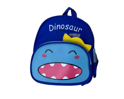 Rucsac pentru copii cu buzinar, "DINOZAUR" albasrtu