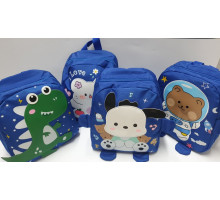 Rucsac pentru copii albastru cu aplicație asorti